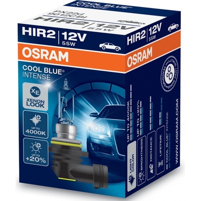 Osram Cool Blue Intense 9012CBI HIR2 PX20D 12V 55W