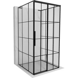 Mexen Rox-3S L душ кабина 3-стенна плъзгаща се дясна 120 x 120 см, черна решетка, черна - 8C2L-120-120-70-77-3S-P (8C2L-120-120-70-77-3S-P)