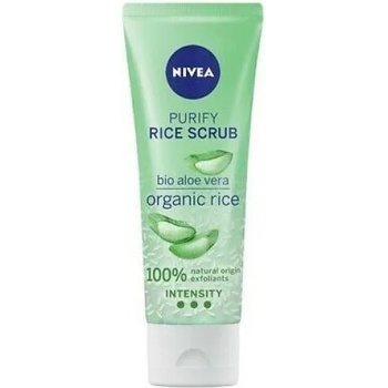 Nivea Purify Rice Scrub - Оризов пилинг за смесена кожа с био алое вера 75мл