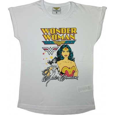 dívčí tričko Wonder Woman bílá