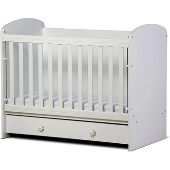 Дейзи Нова Бебешка кошара Калина 60/120 с подвижна решетка бяла