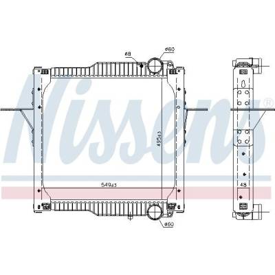 NISSENS 637633 Chladič, chlazení motoru (637633)