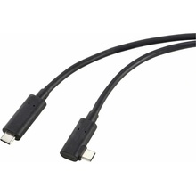 Renkforce RF-5625884 optický USB-C USB 3.2 Gen2 USB-C ® zástrčka jednostranně zahnutý 10m černý