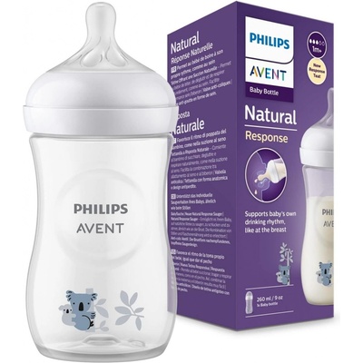 Avent Láhev Natural Response koala bílá 260 ml