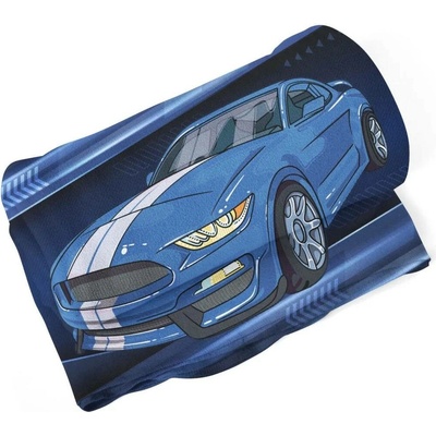 Sablio Deka Mustang Modré pozadí s pruhy 150x120