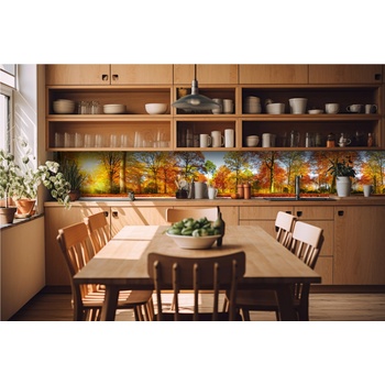 DIMEX ART s. r. o Фототапет за кухня - цветна есенна гора 420 x 60 см