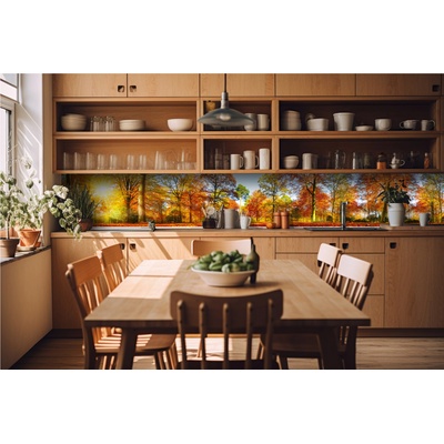DIMEX ART Фототапет за кухня - цветна есенна гора 420 x 60 см