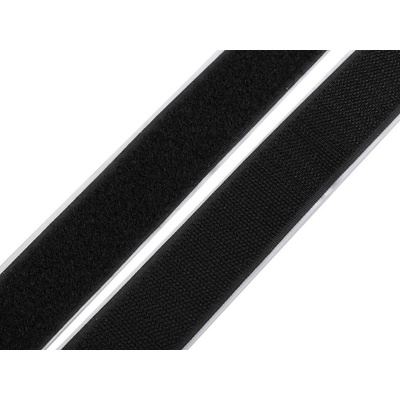 Stoklasa Suchý zip háček + plyš samolepicí šíře 30 mm Balení: 1 m, Varianta: černá černá