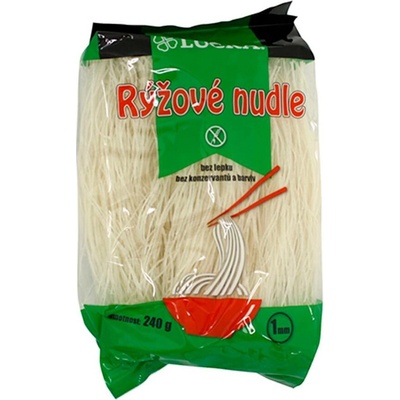 Lucka Těstoviny vlasové nudle rýžové bez lepku 240 g