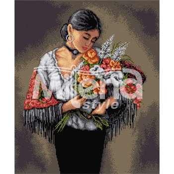 Milena Style Испанска есен - гоблен със схема конци Ariadna 1: 1