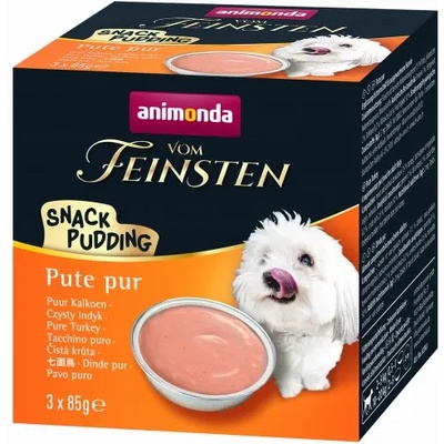 Animonda Vom Feinsten cat - Вкусен снак пудинг за котки с пуешко месо, 3 х 85 гр