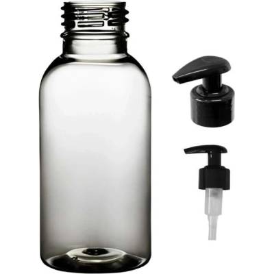 Tera plastová lahvička čirá s černou pumpičkou 100 ml