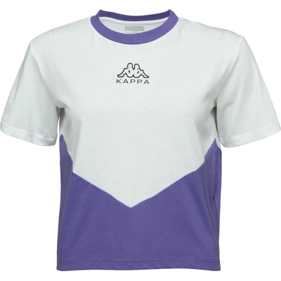 Kappa Dámske tričko LOGO ECE biela fialová