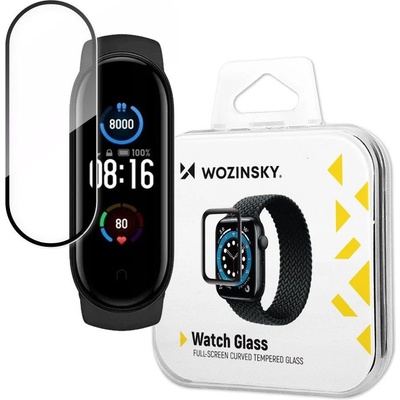 Wozinsky Хибриден скрийн протектор от закалено стъкло Wozinsky за Xiaomi Mi Band 5, черен (9145576262139)