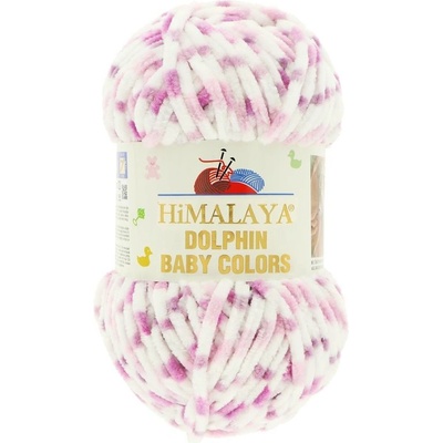 Himalaya Dolphin Baby Colors 80419 biela fialové bodky