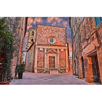 DIMEX ART s. r. o Флизелинов фототапет средновековно село 375 x 250 см