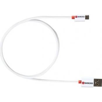 Skross 370120 USB/micro USB, 1m, bílý