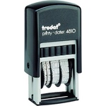 TRODAT Дата на печата trodat 4810 ung, изобразена в черен корпус с черна възглавница (4810)