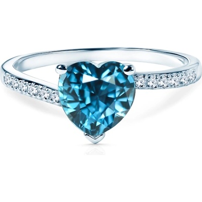 SAVICKI Годежен пръстен Savicki: бяло злато, топаз, диаманти