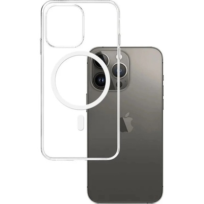 3mk Protection Калъф за Apple iPhone 15 Pro Max, хибриден (термополиуретан и поликарбонат), 3MK MagCase, удароустойчив, прозрачен