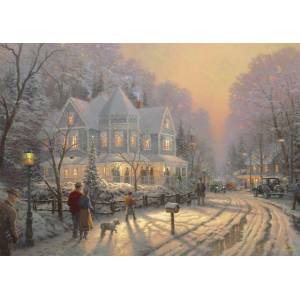 Schmidt Spiele - Puzzle Thomas Kinkade: A Holiday Gathering - 1 000 piese