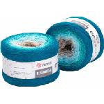 YARNART Rose Garden 324 Blue Brown Плетива прежда (Rose Garden 324)