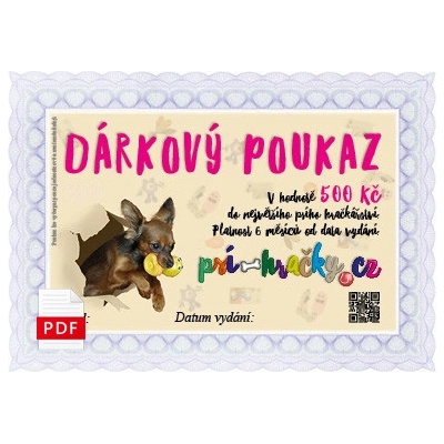 Dárkový poukaz na 500 Kč