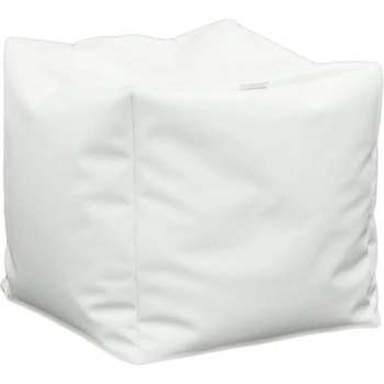 Image 1 of PUFRELAX Пуф, 130л. , Табуретка Куб XL - Panama white, Перящ се калъф, Водоустойчив, Пълнеж от Полистиролни перли, 8274 (PUF-G-CXL-PEX-WH)