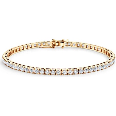 SAVICKI Tenisový náramok žlté zlato s laboratórnými diamantmi 1.770 ct 3 mm 17 cm - SAV-B-TENIS-17CM-30SZ-20K-585-BDLAB-Z