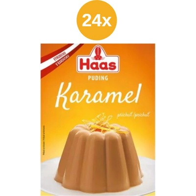 HAAS puding karamelová příchuť 24x37g
