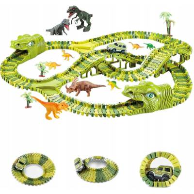 RkToys 9417 Dinosauří autodráha 142 dílků