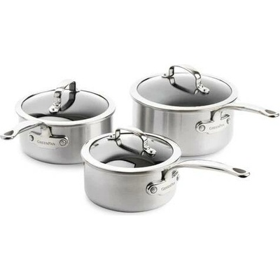 Set rendlíků s poklicemi PREMIERE, 3 ks - GreenPan