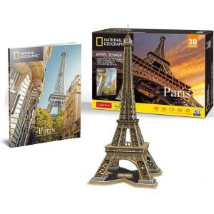 CubicFun - 3D пъзел National Geographic - Айфеловата кула 80 части (17C0998)