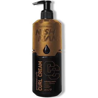 NishMan krém na kučeravé vlasy CC 200ml