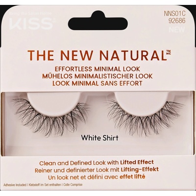 KISS The New Natural Effortless Minimal Look umelé mihalnice White Shirt 2 ks