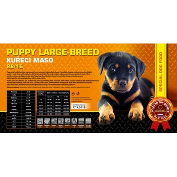 Bardog Super premiové Puppy Large Breed 28/16 15 kg