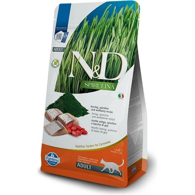 N&D SPIRULINA CAT Adult Herring & Wolfberry 1,5 kg
