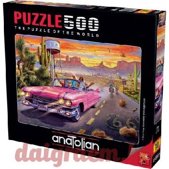 Anatolian Пъзел ANATOLIAN 3634 - 500 части - Маршрут 66, Route 66 (P3634)