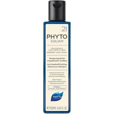 PHYTO Почистващ шампоан против пърхот за мазна коса, Phyto Phytosquam Phase 2 Anti-Dandruff Purifying Shampoo 250ml
