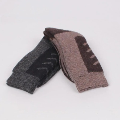 Комплект мъжки термо чорапи в кафяво и сиво - 2 чифта