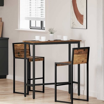 vidaXL Маса Старо дърво 100 x 40 x 100, 5 см (873742)