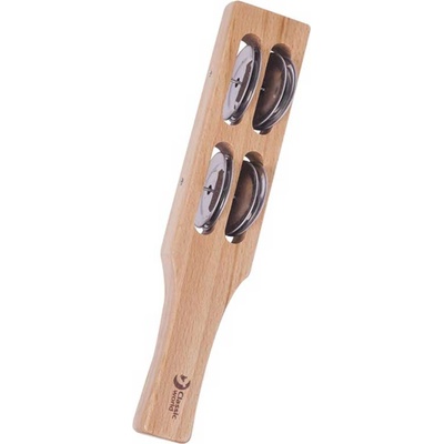 Classic World Educational Дървен стик с 4 метални звънчета (cwe40512)