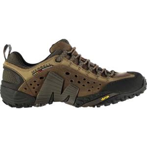 Merrell Мъжки обувки Merrell Intercept Leather Walking Shoes Mens - Moth Brown