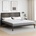 vidaXL Топер за матрак Бяло 200 x 200 cm Трико тъкан (4106422)