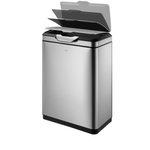 EKO-Europe EKO Кош за отпадъци с TOUCH механизъм TOUCH PRO- 45 литра - мат (EKO 917845 - Matt s/s) - luxdom