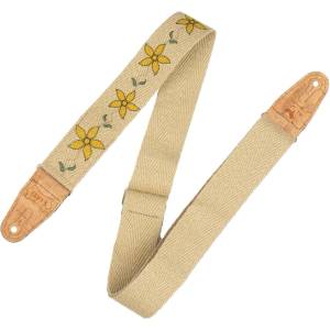 Levy's Flowering Vine Hemp Yellow Колан за китара (MH8P-011)
