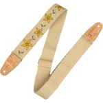 Levy's Flowering Vine Hemp Yellow Колан за китара