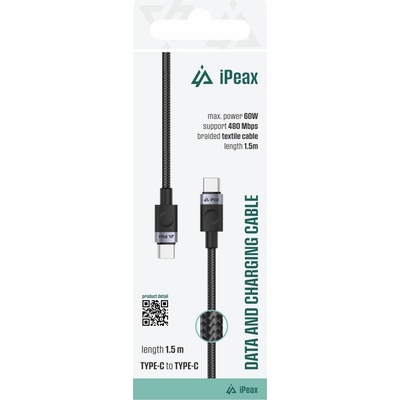iPEAX 90010105 USB-C/USB-C 1,5m černý