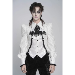 Devil fashion мъжка риза DEVIL FASHION - Baroque Baron - бяла - SHT15302