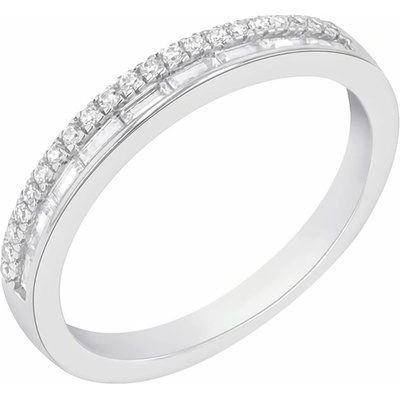 Eppi Eternity prsteň s round a baguette diamantmi Ivonne R43041